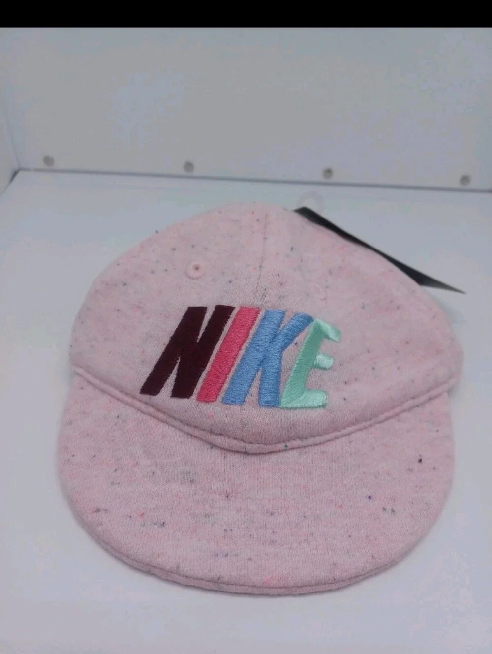 NWT Rare Nike Infants Newborn Girl's French Terry Baseball Cap Hat Soft Pink